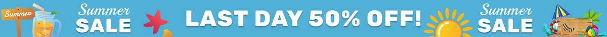 Summer Sale - Last Day 50% Off
